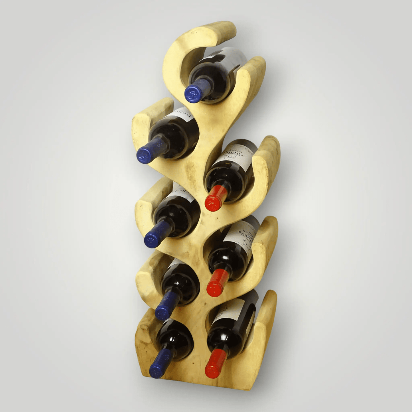 Suar houten wijnrekken 2+1 Gratis - Larix - Meubelen.be