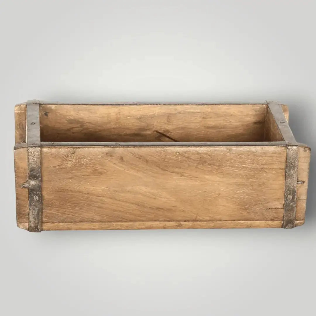 Antieke houten steenmal - Larix - Meubelen.be