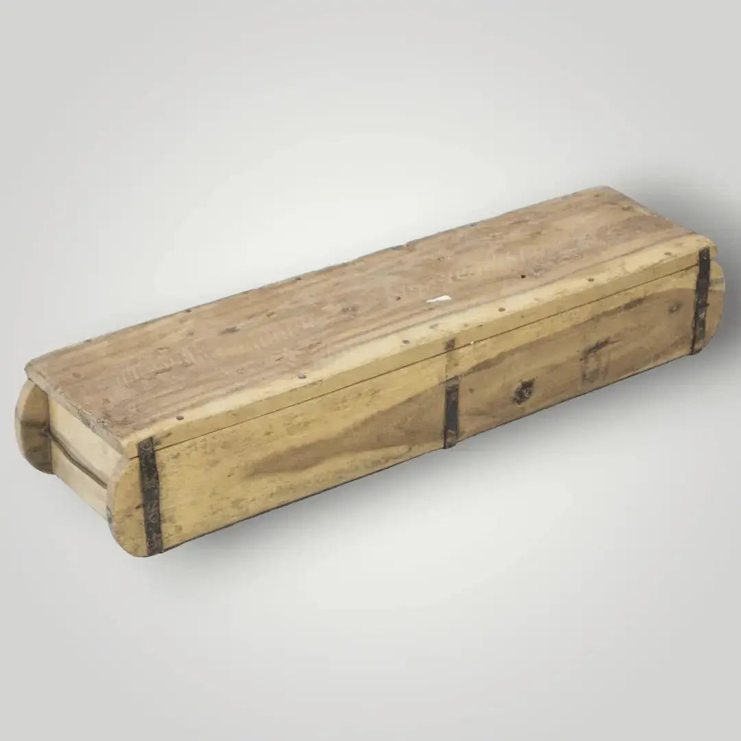 Antieke houten steenmal - Larix - Meubelen.be