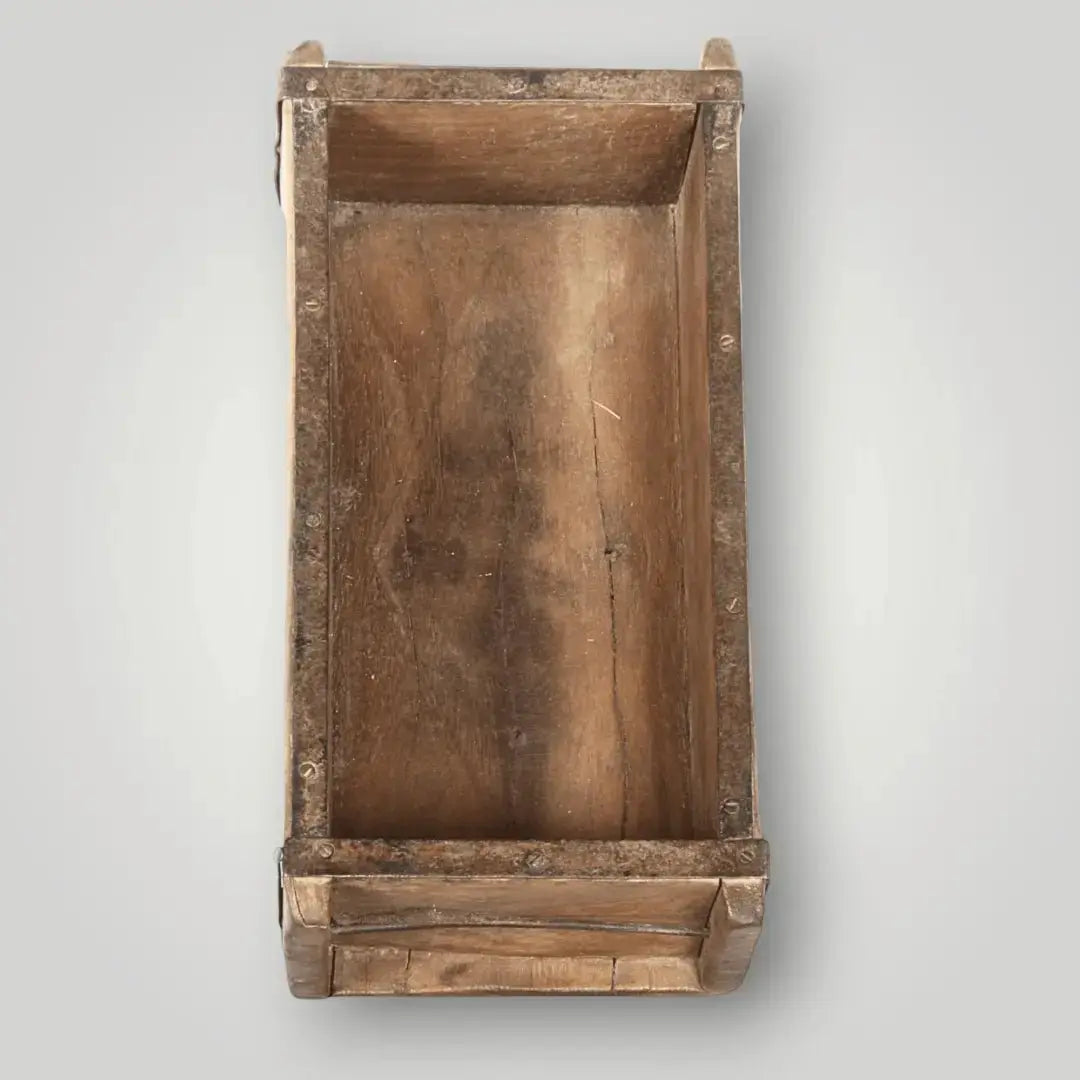 Antieke houten steenmal - Larix - Meubelen.be