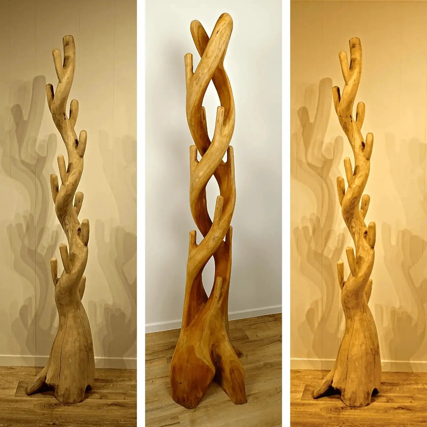 Bali - Breeze houten kapstokken - Larix - Meubelen.be