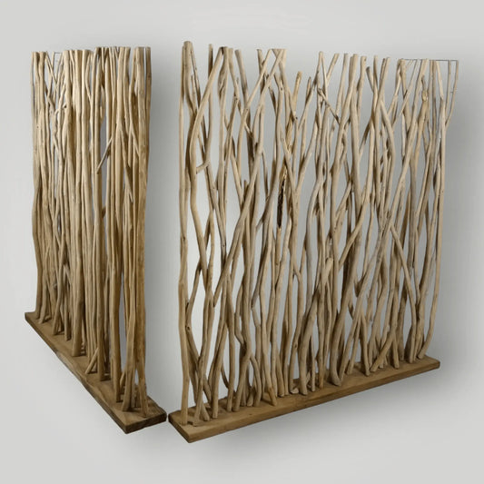 Bali - Breeze jungle wall (Suar houten kamerscherm) - Larix - Meubelen.be