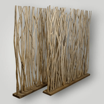 Bali - Breeze jungle wall (Suar houten kamerscherm) - Larix - Meubelen.be