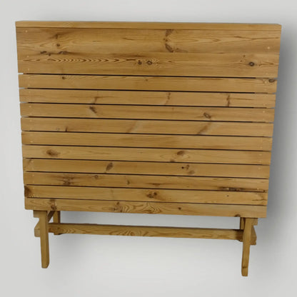 Houten treinbanken ook op maat verkrijgbaar - Larix - Meubelen.be