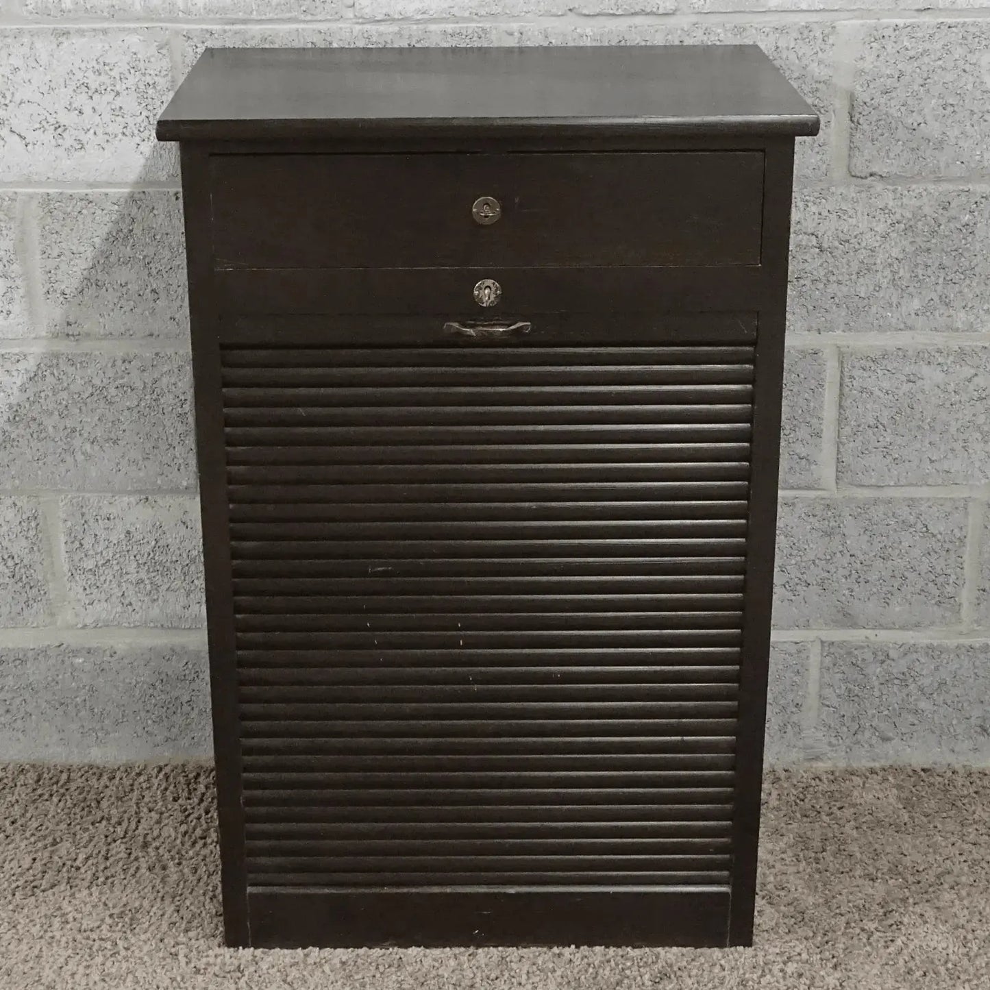 Houten vintage rolluikkast - Larix - Meubelen.be