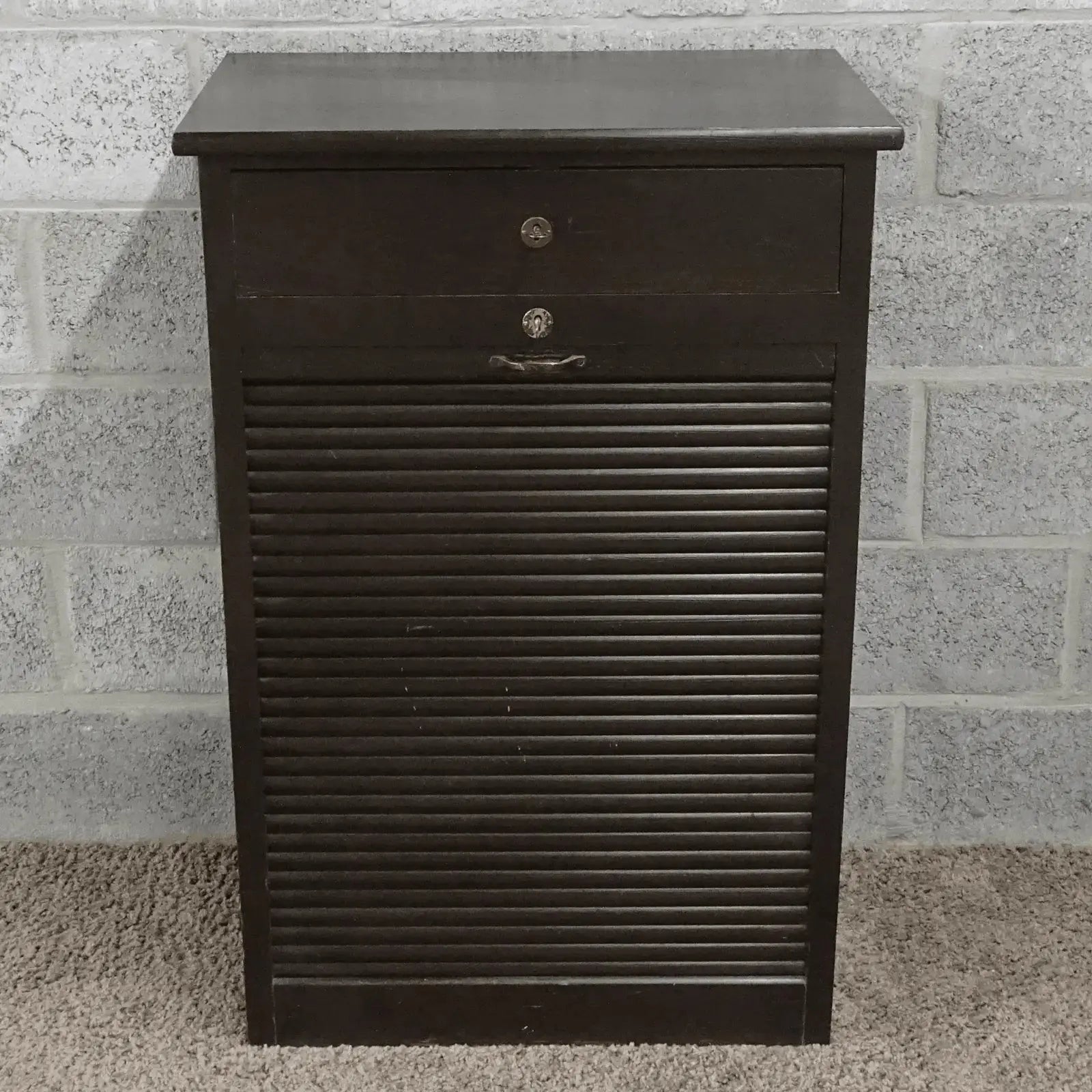 Houten vintage rolluikkast - Larix - Meubelen.be