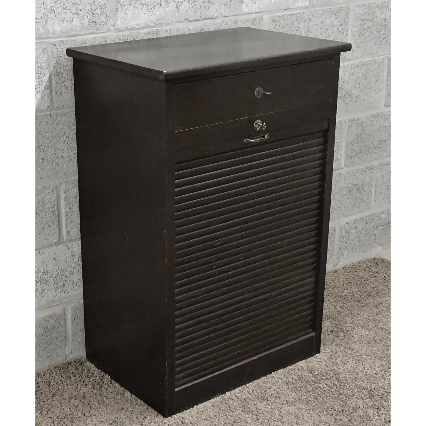 Houten vintage rolluikkast - Larix - Meubelen.be