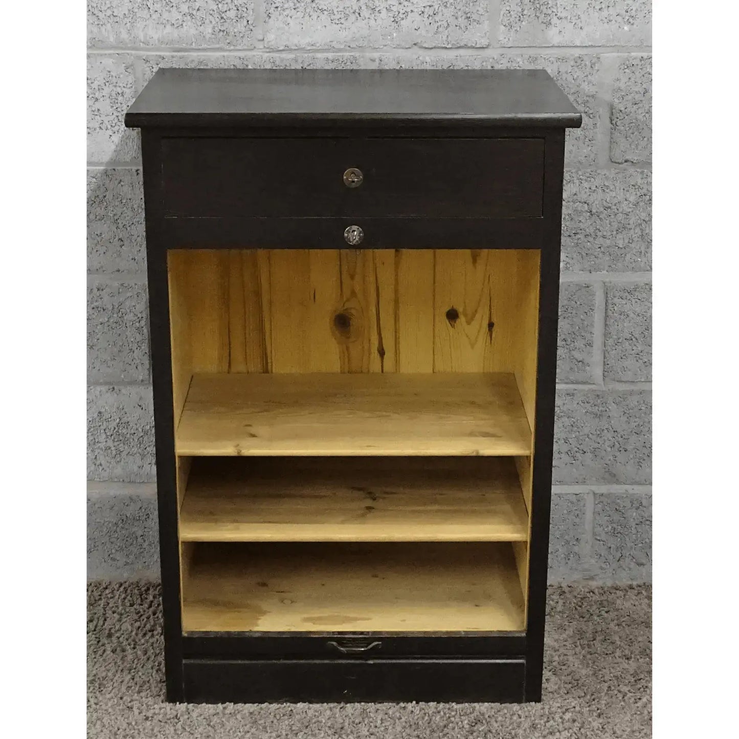 Houten vintage rolluikkast - Larix - Meubelen.be