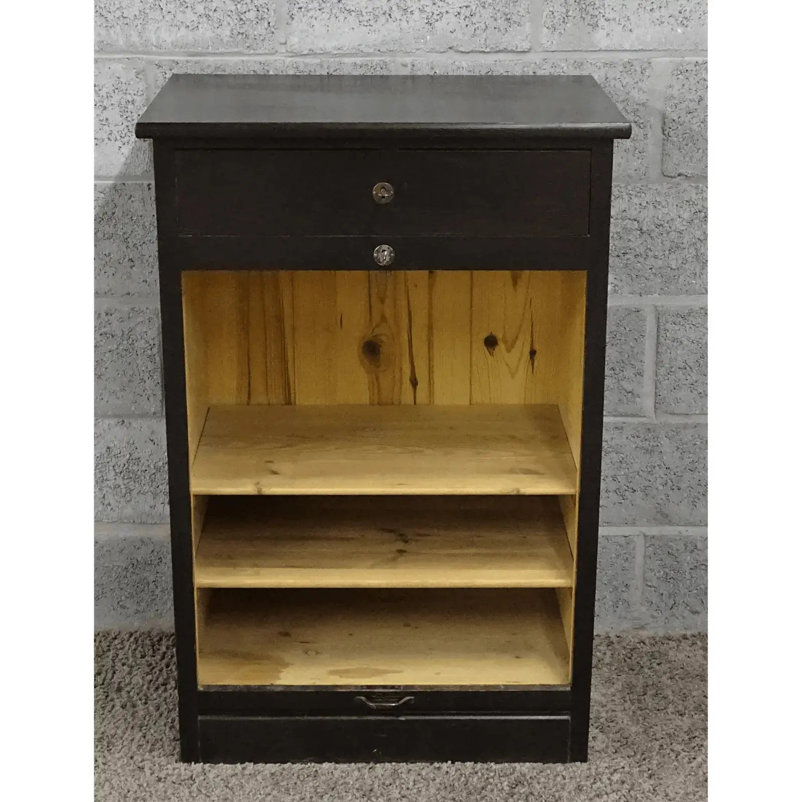 Houten vintage rolluikkast - Larix - Meubelen.be