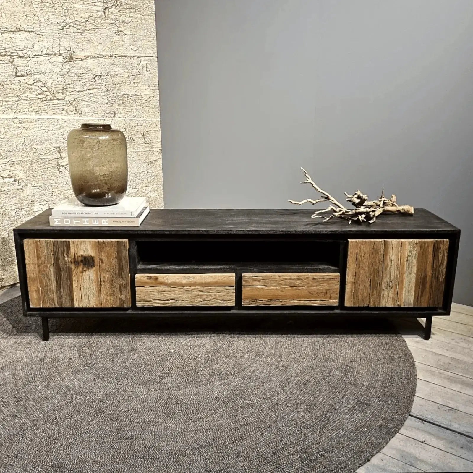 Industriële TV meubels Anayah collectie - Larix - Meubelen.be