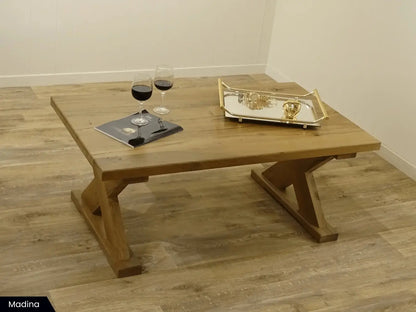 Landelijke old - look salontafel(s) op maat - Larix - Meubelen.be