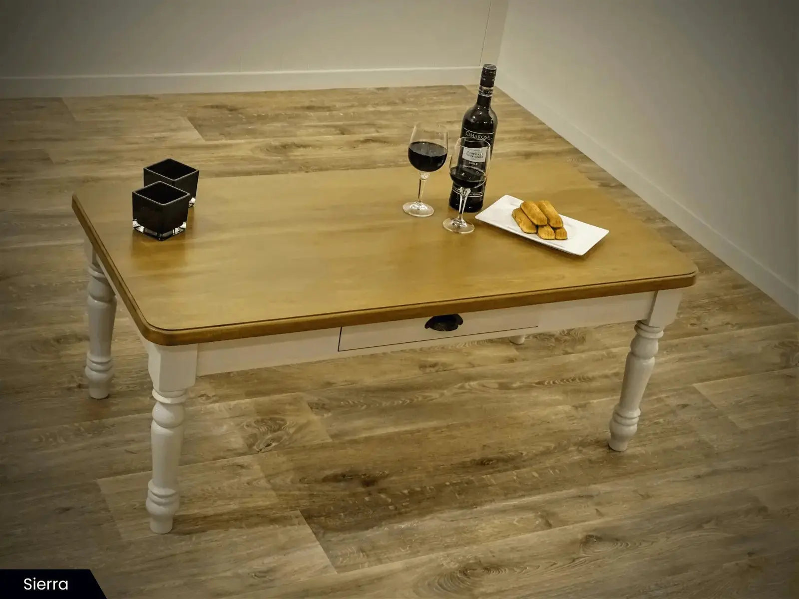 Landelijke old - look salontafel(s) op maat - Larix - Meubelen.be