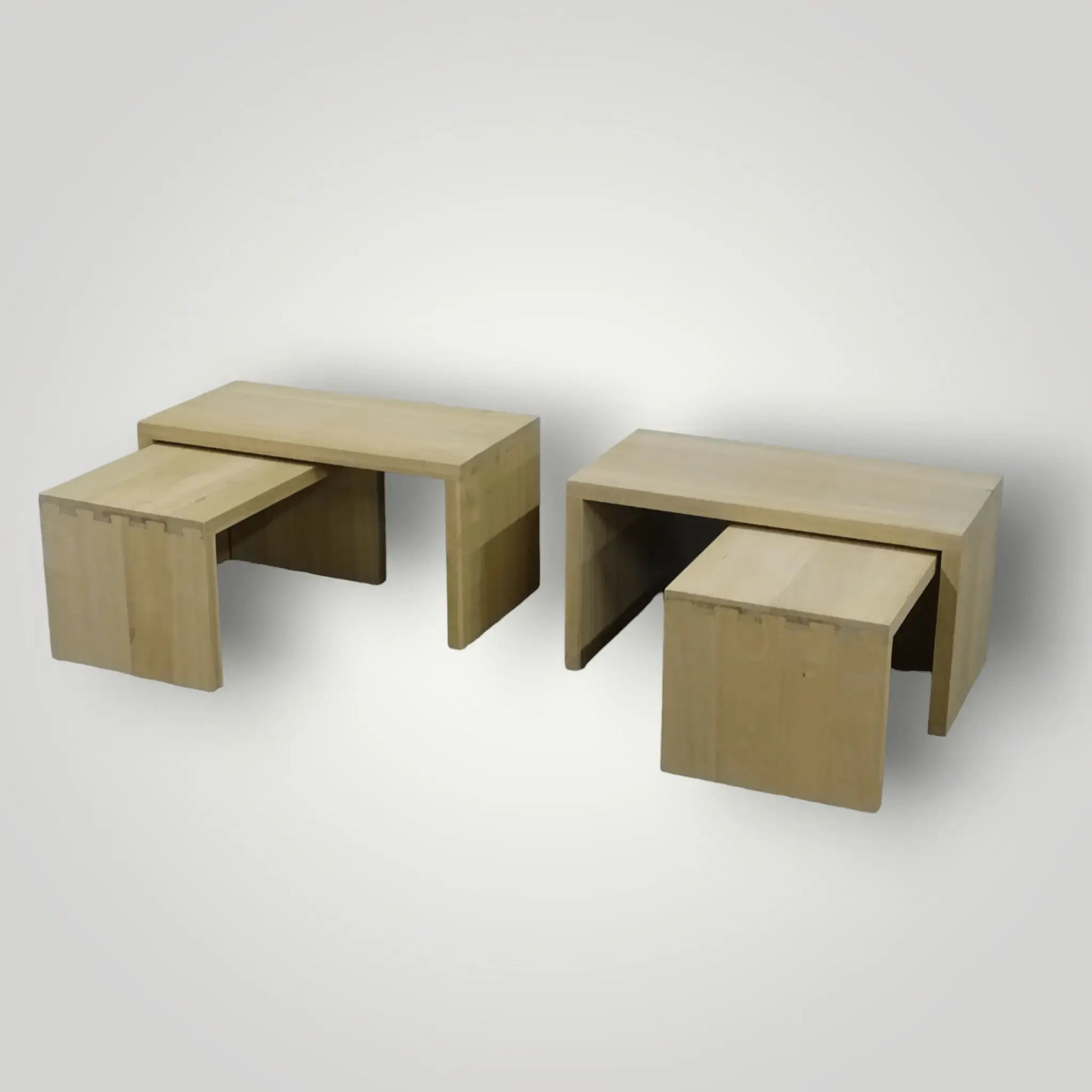 Landelijke old - look salontafel(s) op maat - Larix - Meubelen.be