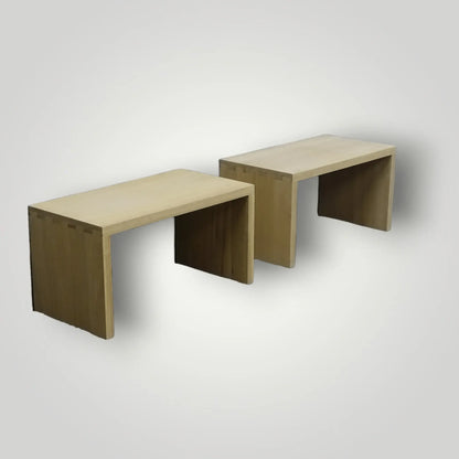 Landelijke old - look salontafel(s) op maat - Larix - Meubelen.be