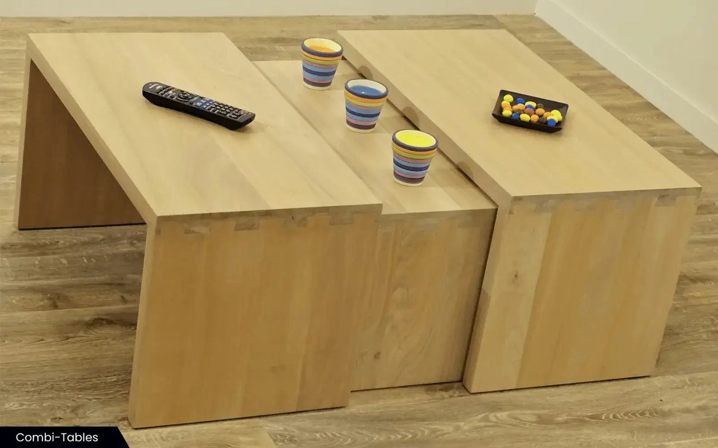 Landelijke old - look salontafel(s) op maat - Larix - Meubelen.be