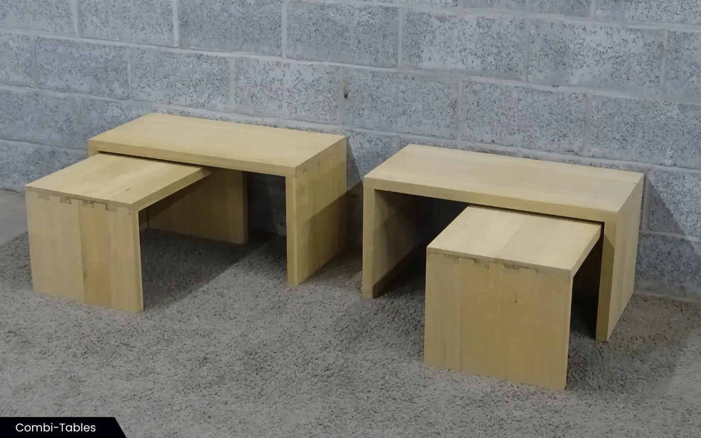 Landelijke old - look salontafel(s) op maat - Larix - Meubelen.be