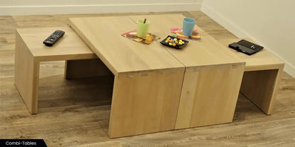 Landelijke old - look salontafel(s) op maat - Larix - Meubelen.be