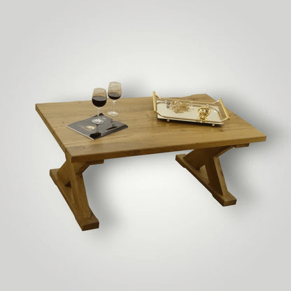 Landelijke old - look salontafel(s) op maat - Larix - Meubelen.be