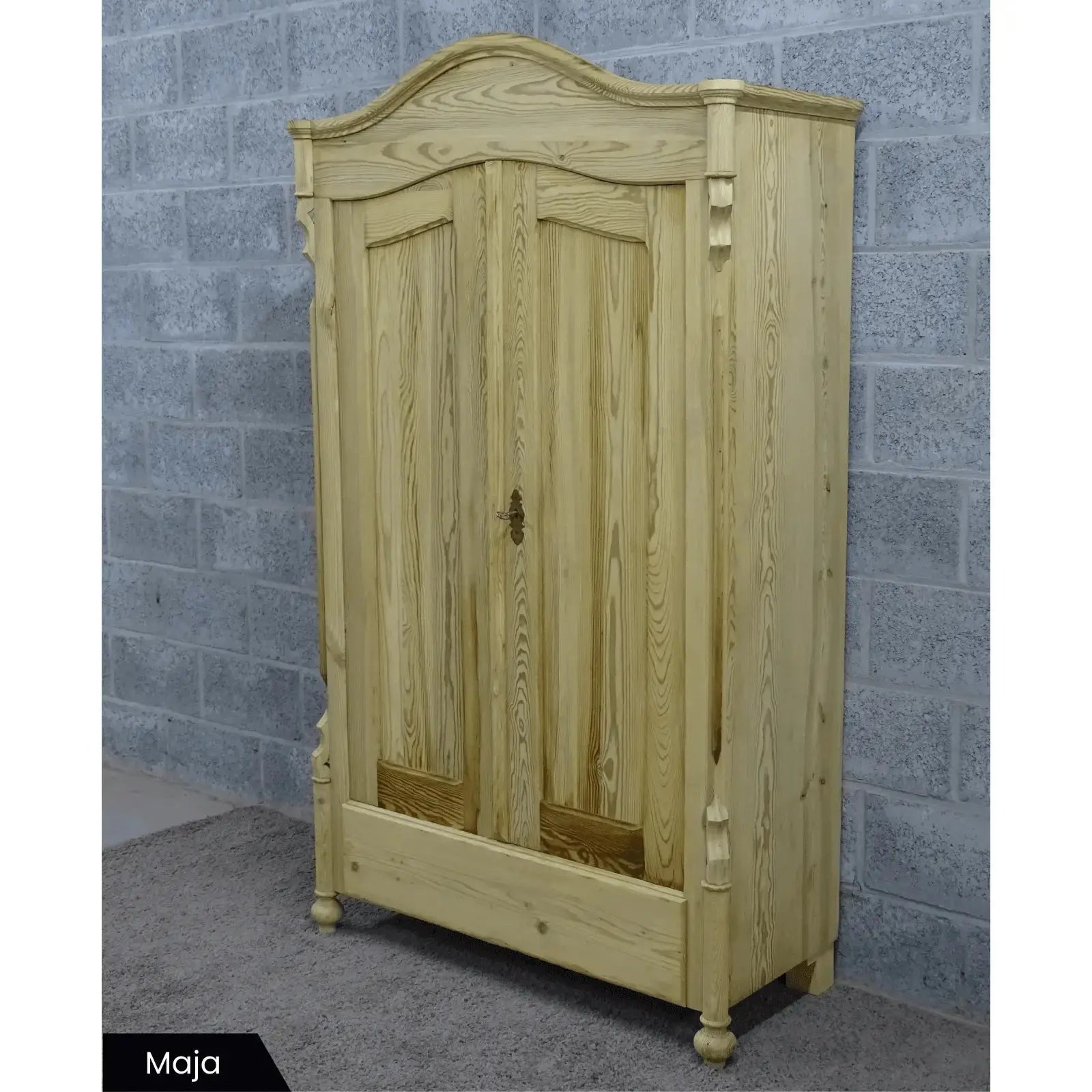 Oud grenen garderobekasten voor in de hal - Larix - Meubelen.be