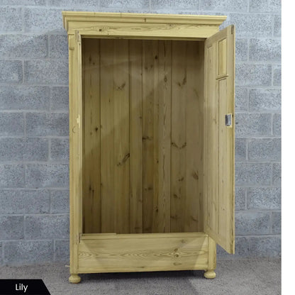 Oud grenen garderobekasten voor in de hal - Larix - Meubelen.be