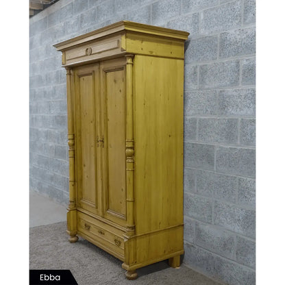 Oud grenen garderobekasten voor in de hal - Larix - Meubelen.be