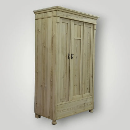 Oud grenen garderobekasten voor in de hal - Larix - Meubelen.be