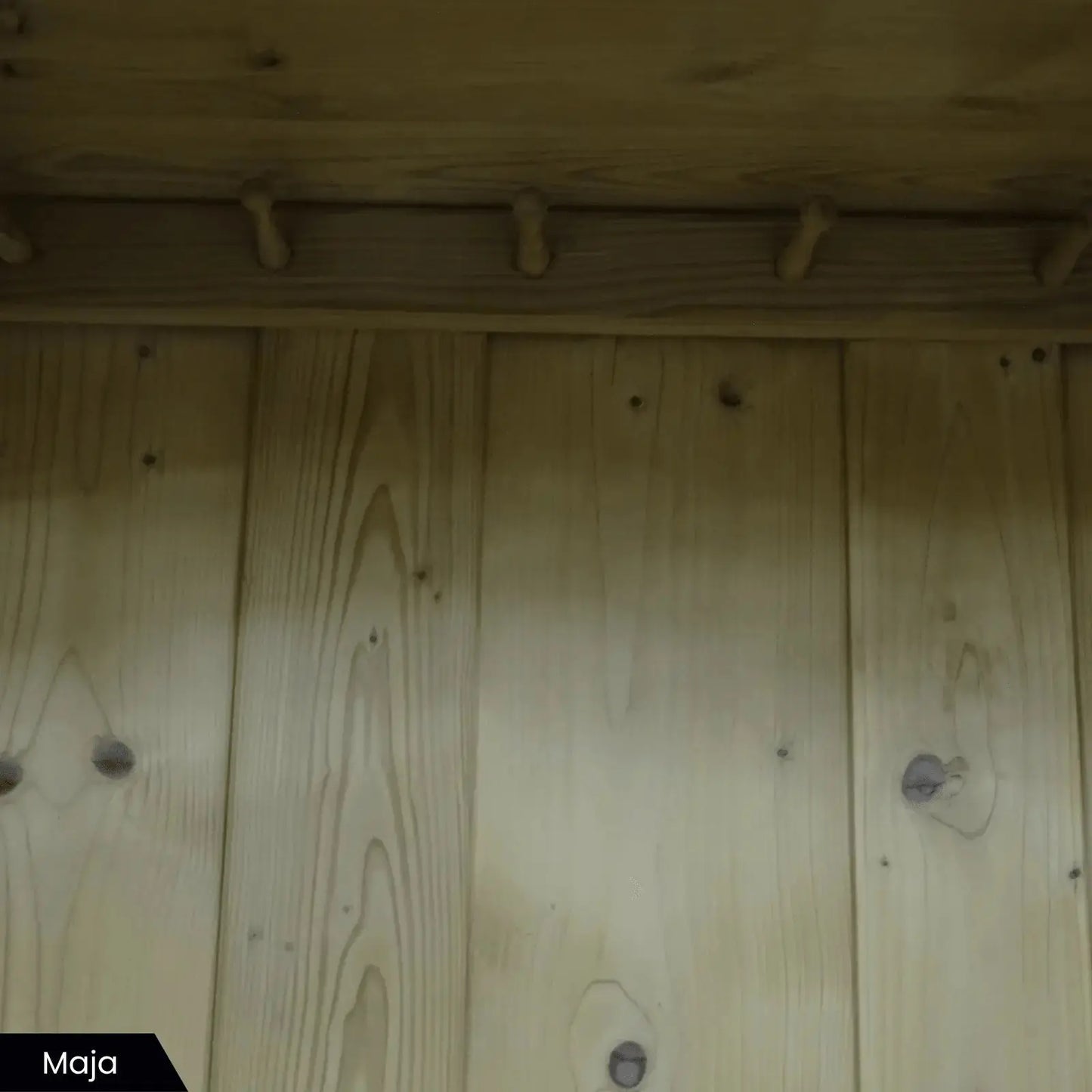 Oud grenen garderobekasten voor in de hal - Larix - Meubelen.be