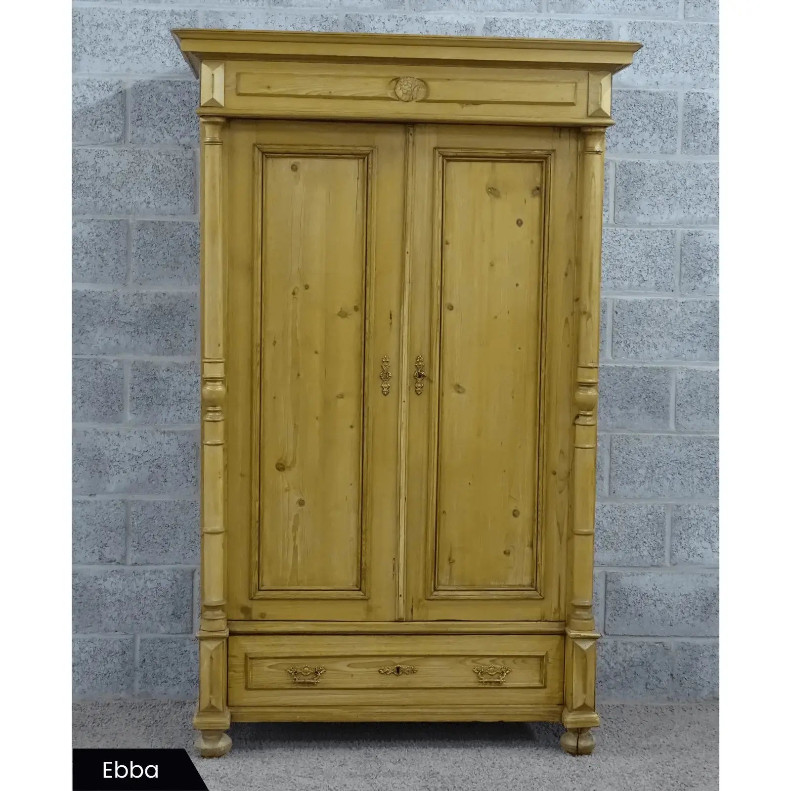 Oud grenen garderobekasten voor in de hal - Larix - Meubelen.be