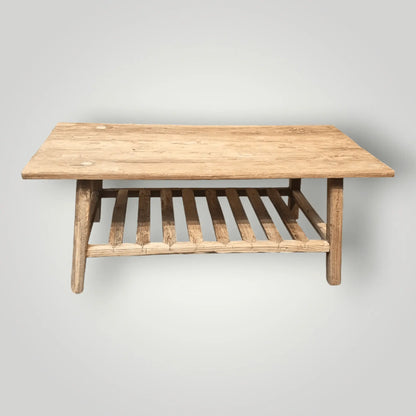 Recycled teakhouten salontafel uit de blora collectie 150 cm breed - Larix - Meubelen.be
