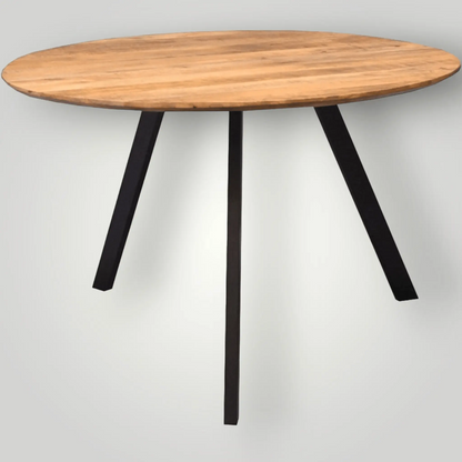 Ronde industriële eettafels uit de Berlin collectie - Larix - Meubelen.be