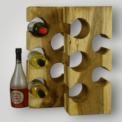 Suar Wall wijnrek 3+1 gratis - Larix - Meubelen.be