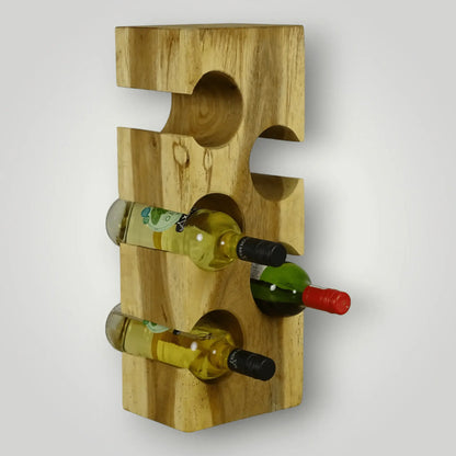 Suar Wall wijnrek 3+1 gratis - Larix - Meubelen.be