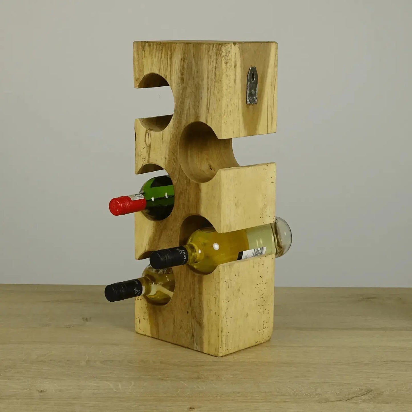 Suar Wall wijnrek 3+1 gratis - Larix - Meubelen.be