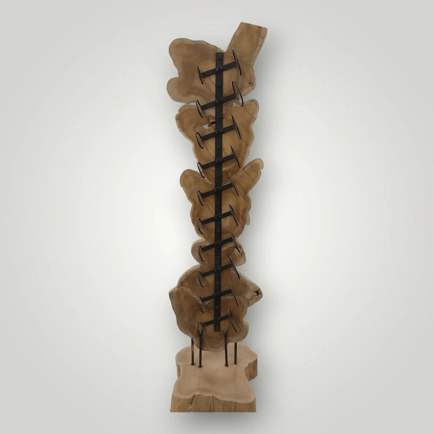 Suar houten staande wijnrek(ken) - Larix - Meubelen.be