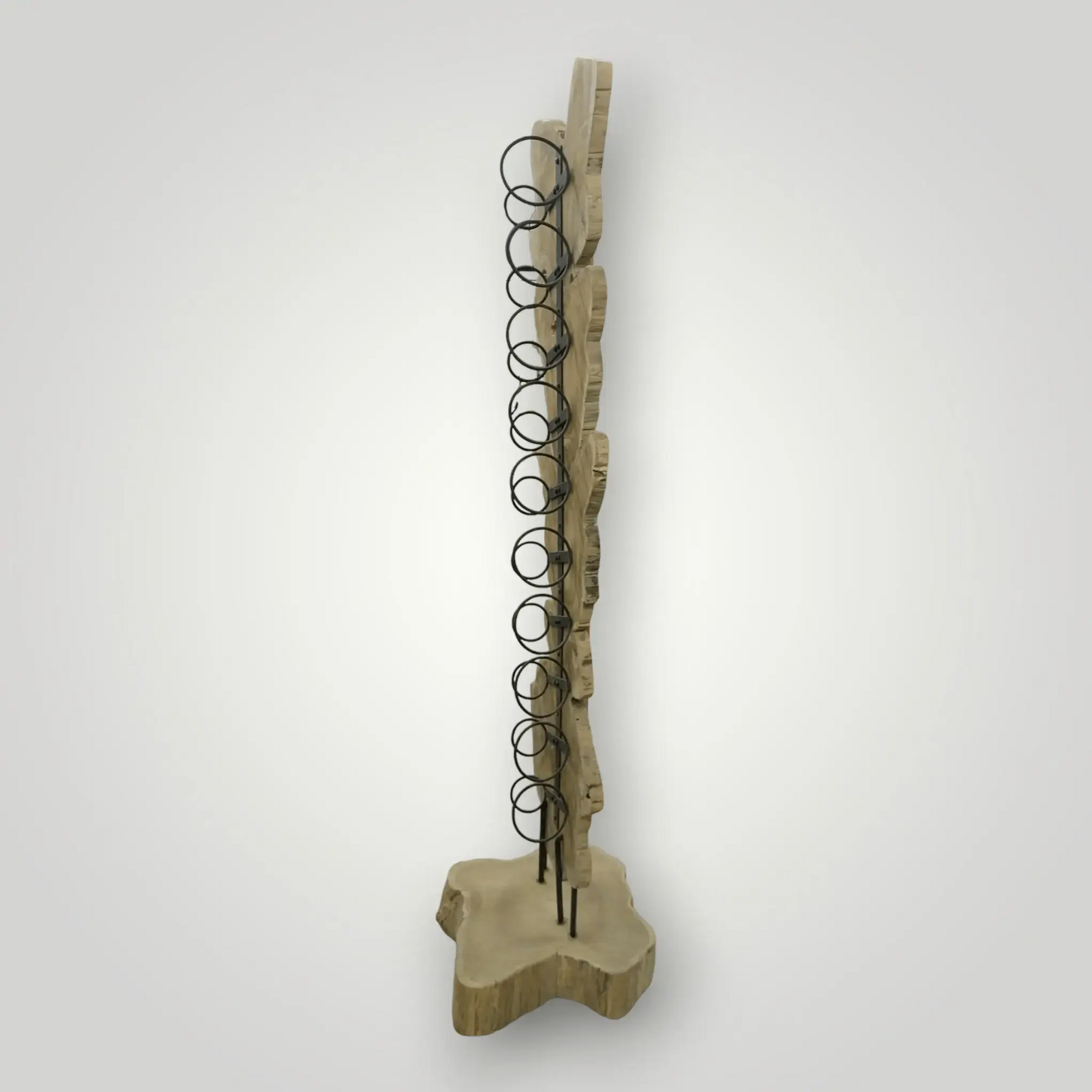 Suar houten staande wijnrek(ken) - Larix - Meubelen.be