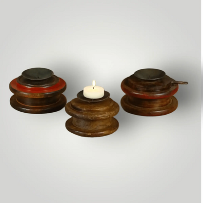 Zenkyras Houten Kandelaars - Larix - Meubelen.be