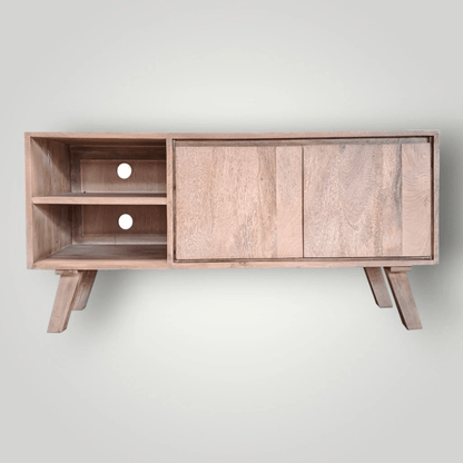 Mangohouten Tv - meubels uit de Bibi collectie 120cm - Larix - Meubelen.be
