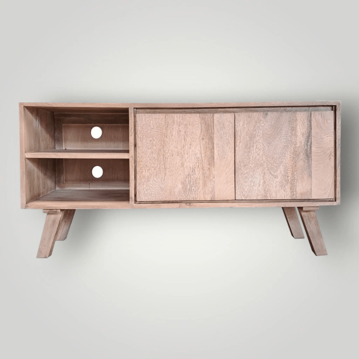 Mangohouten Tv - meubels uit de Bibi collectie 120cm - Larix - Meubelen.be