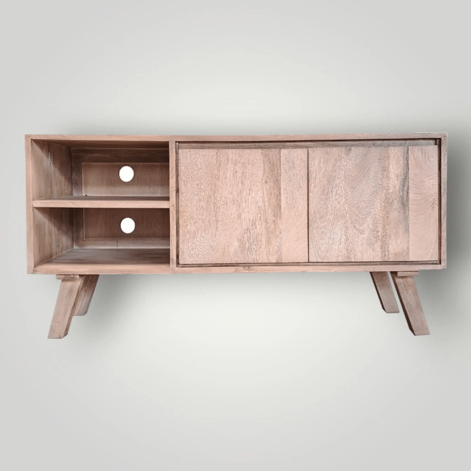 Mangohouten Tv - meubels uit de Bibi collectie 120cm - Larix - Meubelen.be