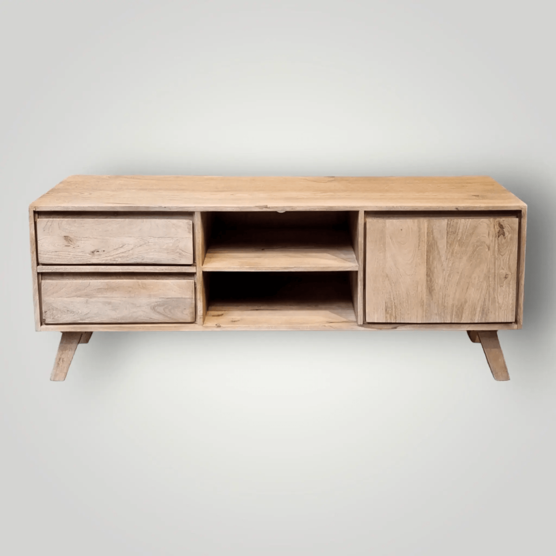 Mangohouten Tv - meubels uit de Bibi collectie 150cm - Larix - Meubelen.be