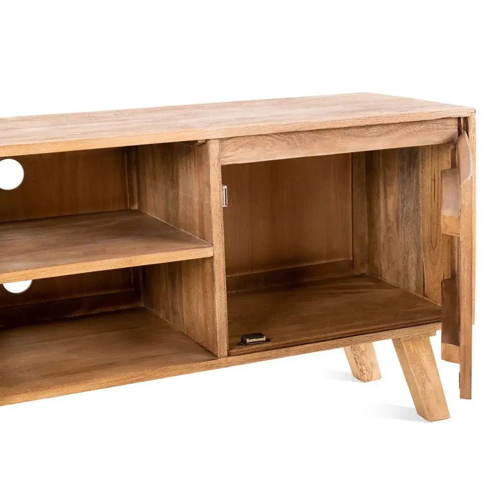Mangohouten Tv - meubels uit de Bibi collectie 150cm - Larix - Meubelen.be