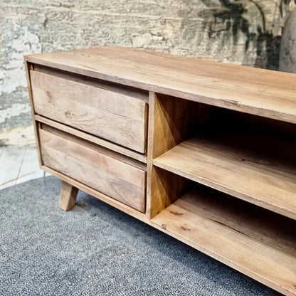 Mangohouten Tv - meubels uit de Bibi collectie 150cm - Larix - Meubelen.be