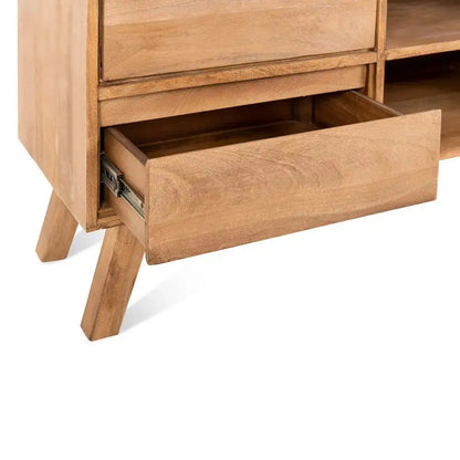 Mangohouten Tv - meubels uit de Bibi collectie 150cm - Larix - Meubelen.be