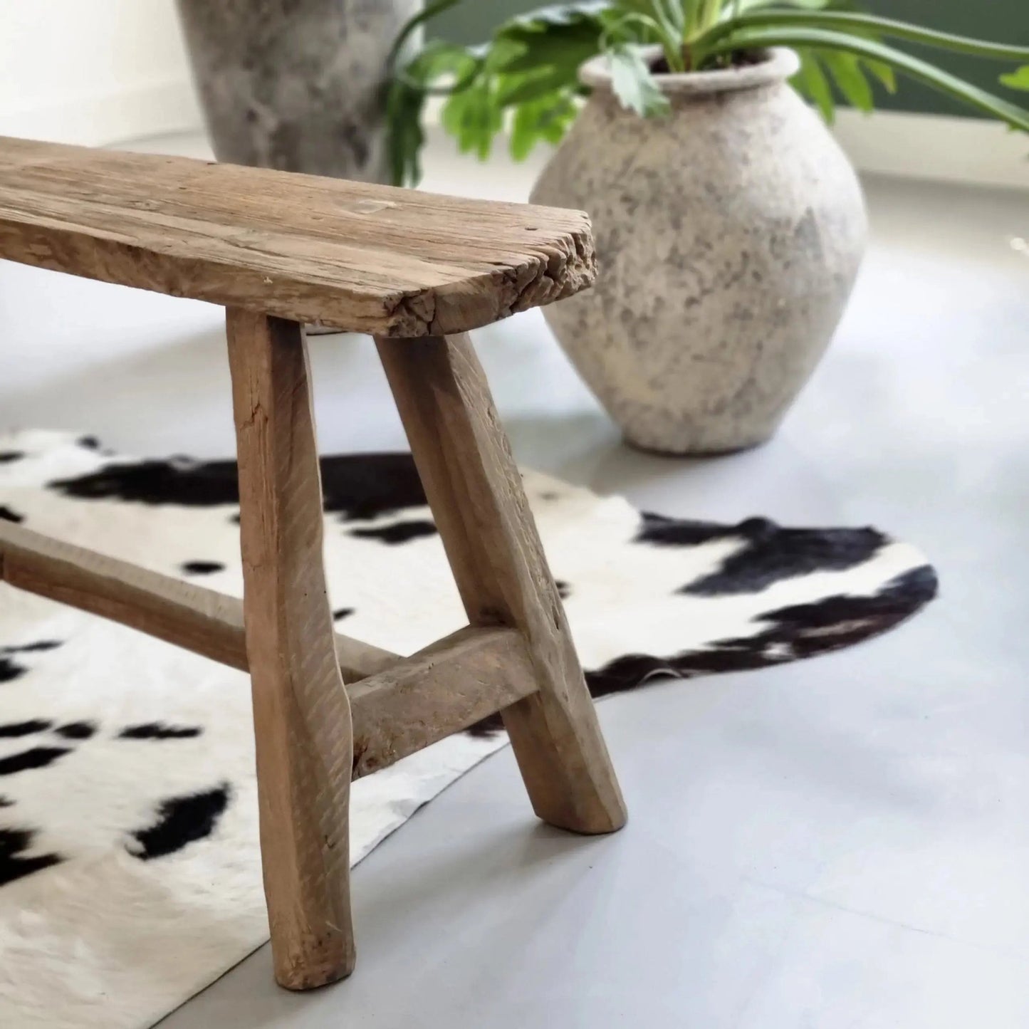 Recycled teakhouten bankjes uit de blora collectie 130 - 140 breed - Larix - Meubelen.be