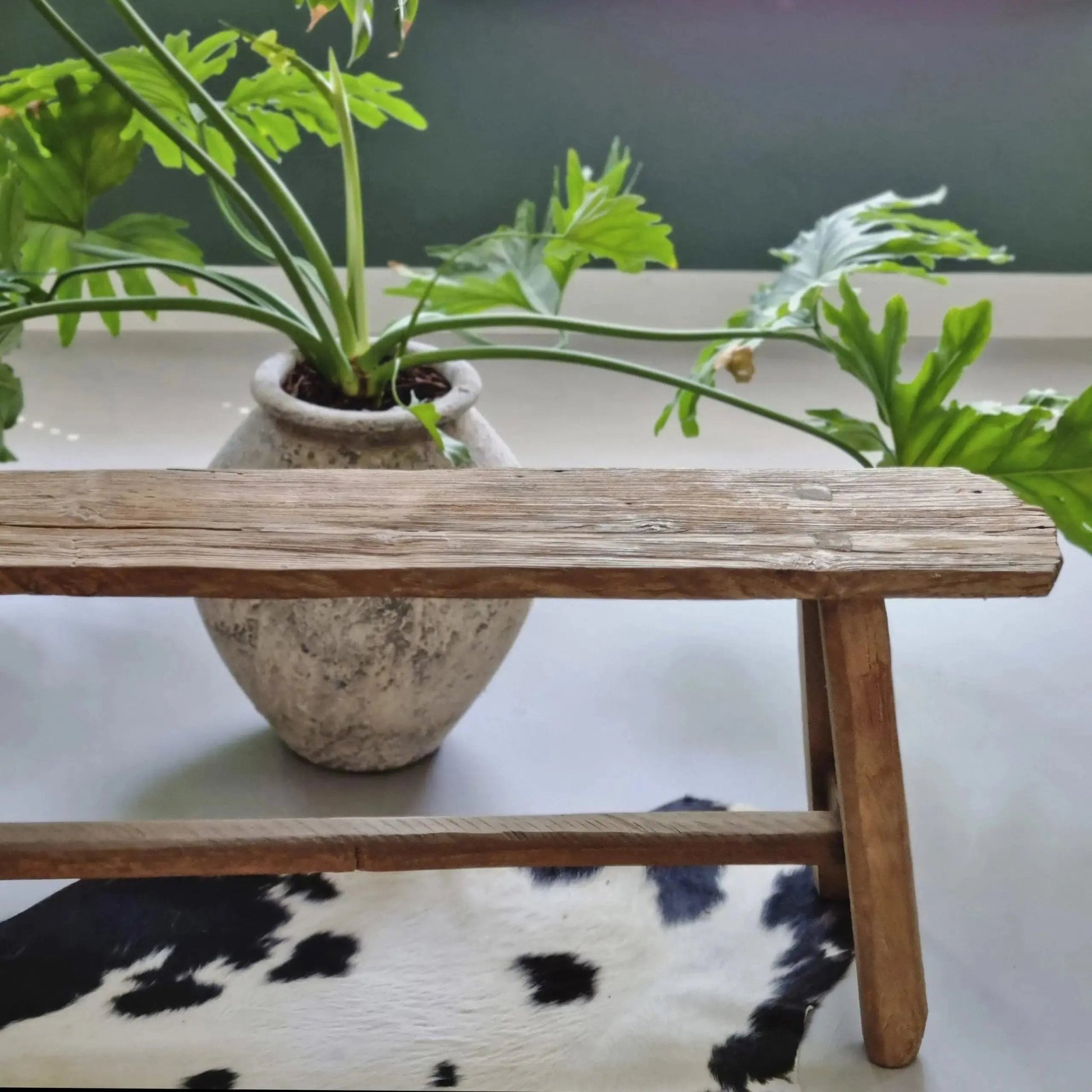 Recycled teakhouten bankjes uit de blora collectie 130 - 140 breed - Larix - Meubelen.be