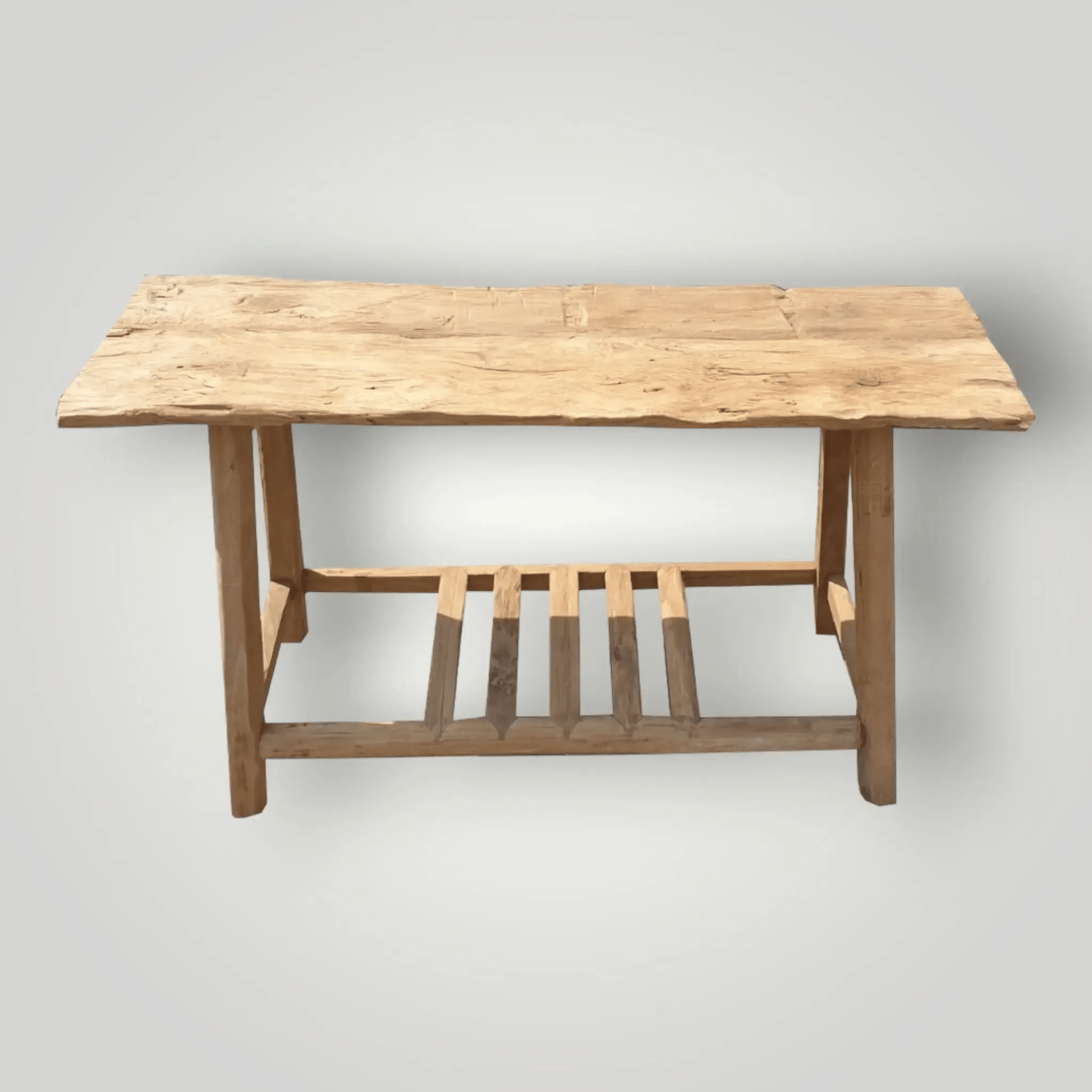 Recycled teakhouten console uit de blora collectie 120 cm breed - Larix - Meubelen.be