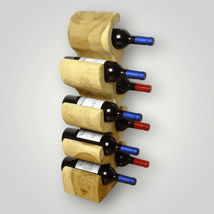 Suar houten wijnrekken 2+1 Gratis - Larix - Meubelen.be