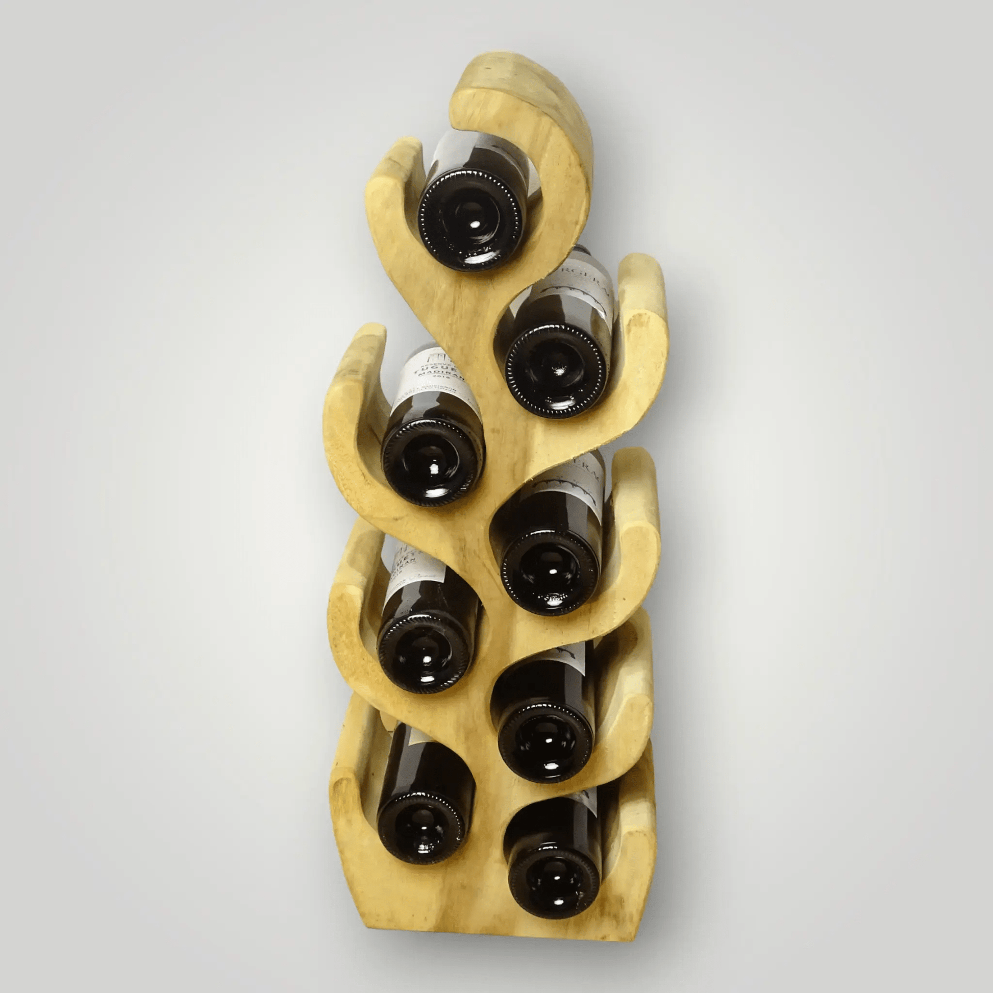 Suar houten wijnrekken 2+1 Gratis - Larix - Meubelen.be