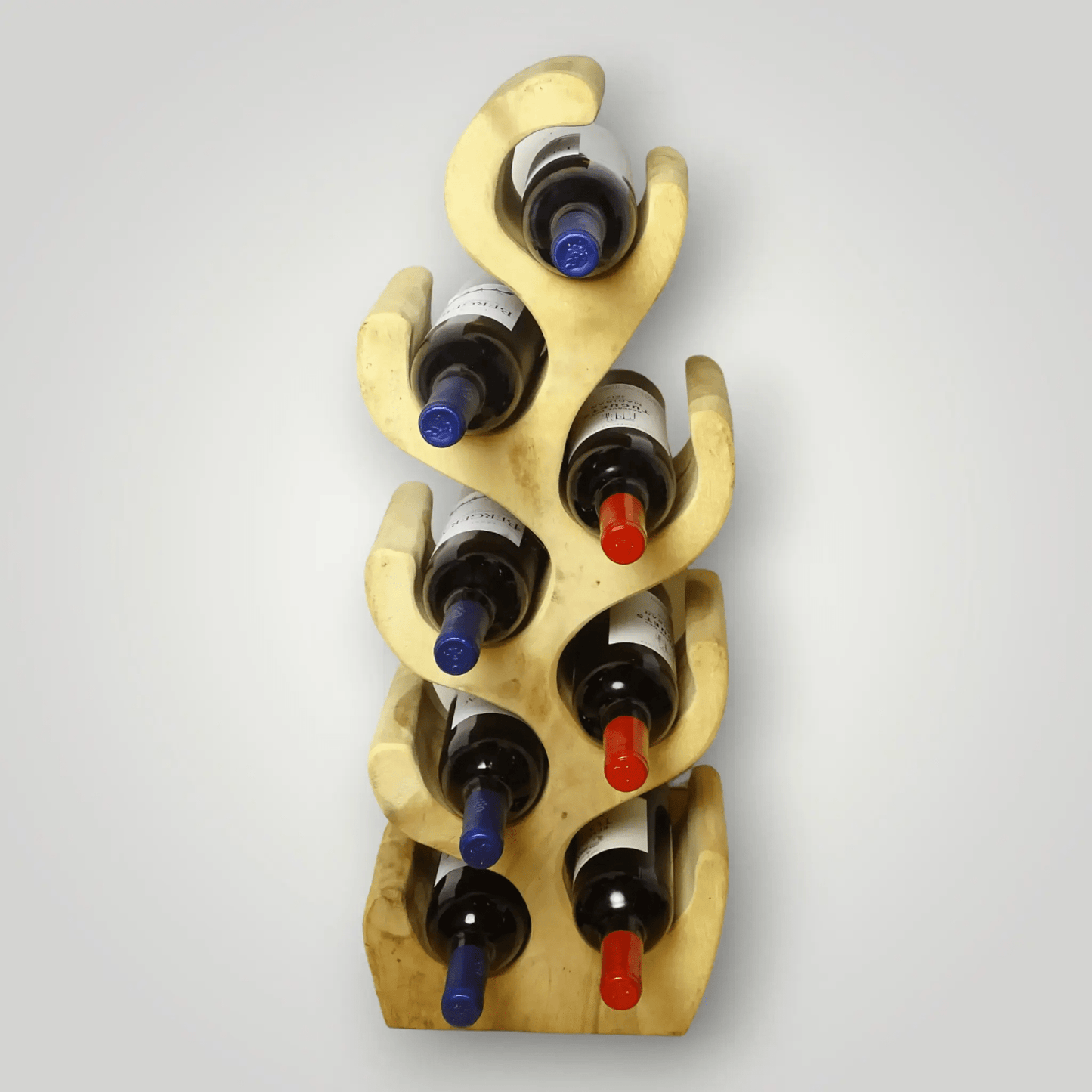 Suar houten wijnrekken 2+1 Gratis - Larix - Meubelen.be