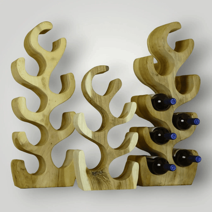 Suar houten wijnrekken 2+1 Gratis - Larix - Meubelen.be